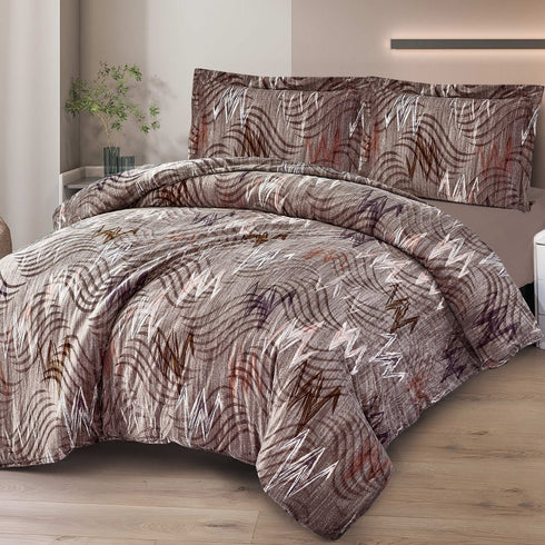 Cinderella Double Bed Warm Bedsheet for Winter with Pillow Covers by Florida